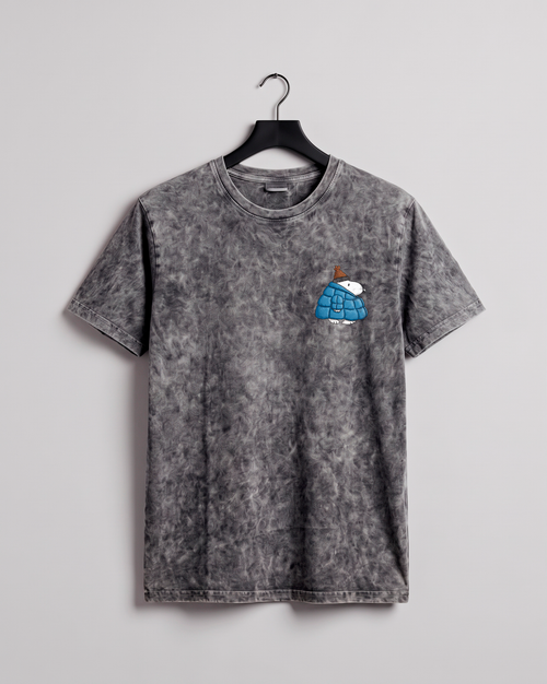 Snoopy Puffy Jacket - Playera Acid Wash
