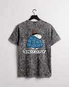 Snoopy Puffy Jacket - Playera Acid Wash